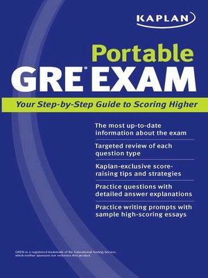 cover image of Kaplan Portable GRE Exam